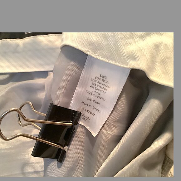 Talbots Signature  Classic - Gray lightweight wool blend lined Pant, size 8P - Picture 6 of 16